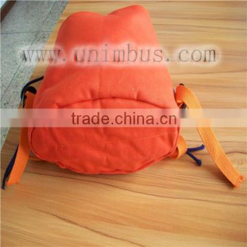 special design cute Double fabric drawstring Backpack with double nylon ropes for sport