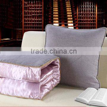 high quality customized logo micro suede ser cover pillow