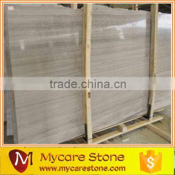 polished white marble wooden grain marble floor tile and slab