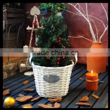 Willow Basket With Metal Handles photo-6