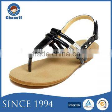 2016 Summer Fashionable Children Topless Thong Sandals with Flat Sole