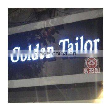 Stainless Steel Side Surface Illuminated LED Channel Letter Sign