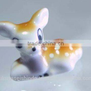 Japanese Arita ware (porcelain) incense stand, bambi (deer)