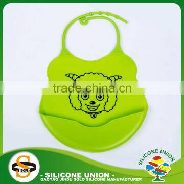 Baby Silicone Feeding Bibs Odorless Silicone Baby Bib Waterproof Disposable Bibs
