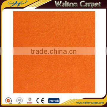 Orange plain exhibition fire-resistant cheap velour carpet