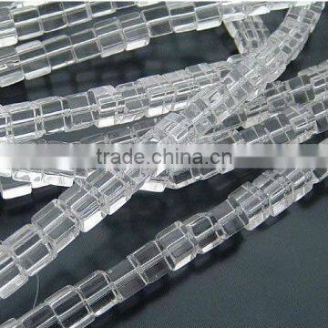 AAA high quality clear cube style crystal beads