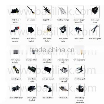 Popular Mini Skid Steer Loader With Kohler or Briggs&stratton or China Diesel Engine