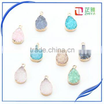 cheap resin druzy jewelry druzy connector wholesale