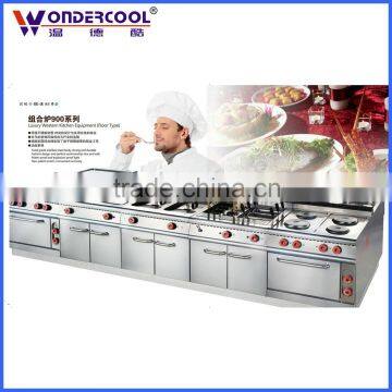 New style stainless steel western commercial restaurant kitchen equipment