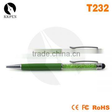 KKPEN Stationery Ballpen 2 in 1 Crystal Stylus Pen Touch Pen