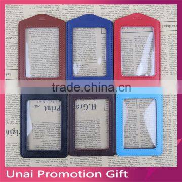 ID Window Leather Card Holder Card Case Badge