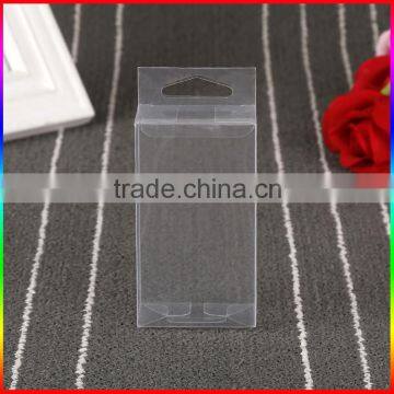 Customized PVC clear plastic packaging box with European hook