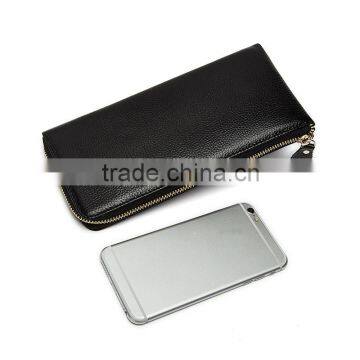 Boshiho new design Lichee Genuine Leather men's wallet long wallet clutch