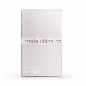 Hoox C09 TI Aviation Aluminum Li-polymer Battery Power Bank 5000mAH for Iphone 6s 6s Plus Samsung s6 Note 4 Smartphones photo-2