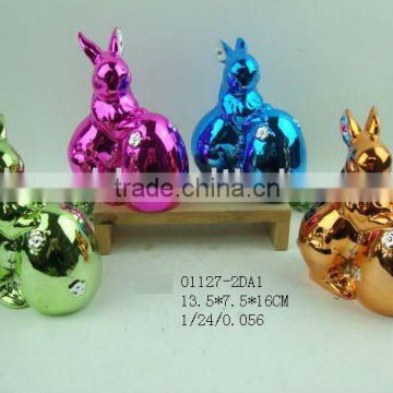 2012 ceramic easter electroplating rabbit