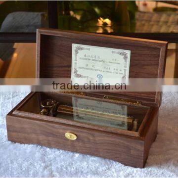 Juglans Regia(Walnut Black) 18/30/36/50/78 Note Music Movement Engraved Wooden Music Box