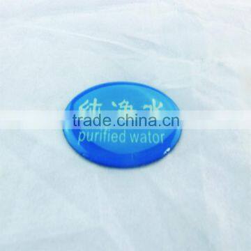 new custom design self adhesive crystal clear epoxy resin stickers