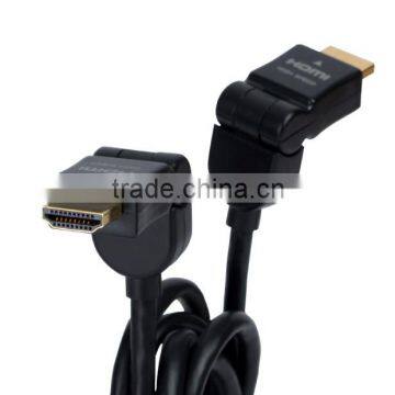 360 degree ABS shell HDMI Swival cable 1.8m