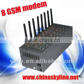 Hot sales / GSM modem /8 pots usb GSM SIM Modem for sending mass SMS MMS / 850/900/1800/1900HMz