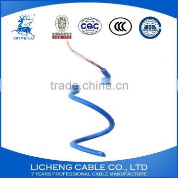 Building /housing PVC Coated Copper Electric Cable Wire -BV(25mm2)