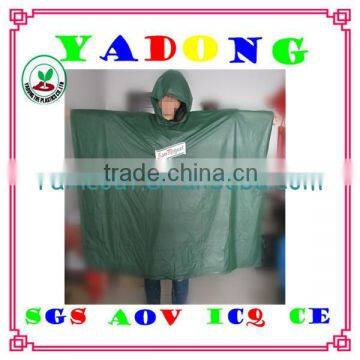 high quality PVC poncho/custom Logo printed rain poncho