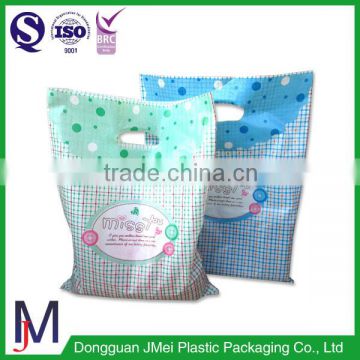 China eco-friendly Printed foldable handle grocery plastic bag manufacturer