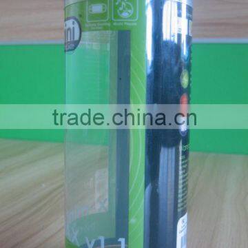 clear PVC display tube,glue closure