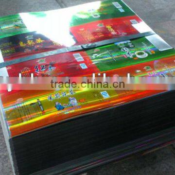 Printed tinplate sheet with pet film