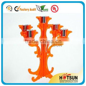 acrylic custom shape & color decorative candle holder stand