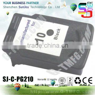 Wholesale Printer Ink Cartridge Compatible PG-210 for PIXMA iP2700 iP2702 MP240 MP250 MP270 MP280 MP280