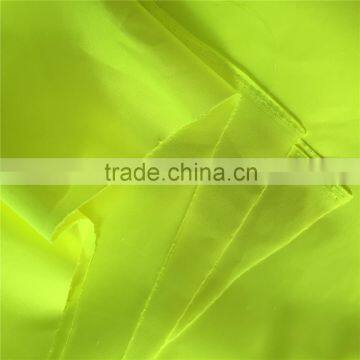 125gsm fluorescent fabric used for road vest,sun reflective fabric,EN20471