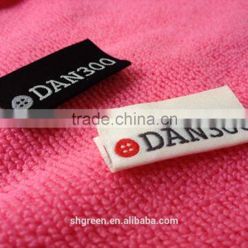 High Definition Off-white Taffeta Woven Label,knitting Clothing Tag photo-3