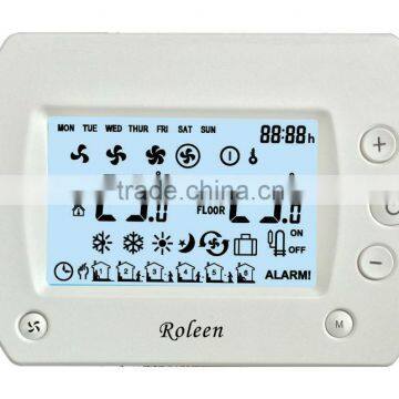 RL305 Series Wall-mount Big LCD Room FCU Thermostat