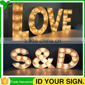 Your Amazing GOLD Giant Big Illuminated Letter for Event