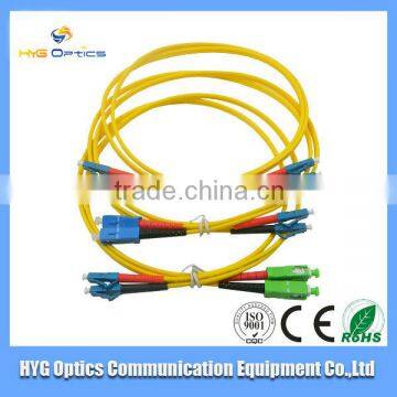 SC to SC armored singlemode simplex fiber optical patch cord