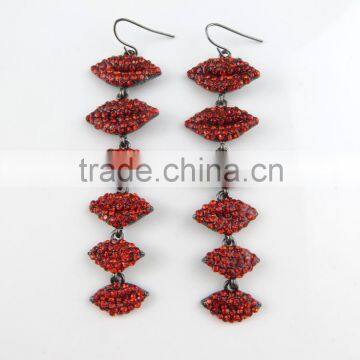 2016 fashion latest model fashion earrings beaded earrings