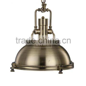 Manufacturer's Industrial Pendant Light Antique Iron Hanging Lamp Bronze Nautical Ceilig Light