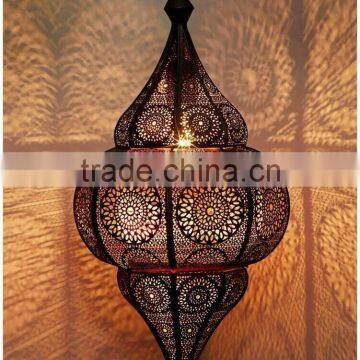 MOROCCAN HANGING LANTERN,Designer Moroccan Lantern,Antique Moroccan Hanging Lantern