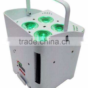 DJ Par QUAD 4 Mobile Spot DMX 4x10W LED Wireless Battery Powered Stage Wash Up-Light photo-5
