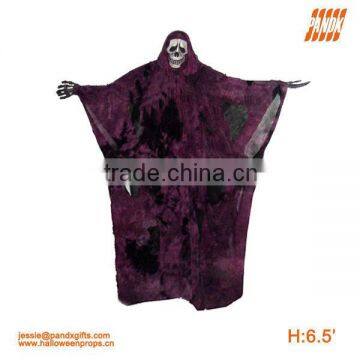 Hanging Skeleton with Hooded Robe for Halloween ourdoor decoration