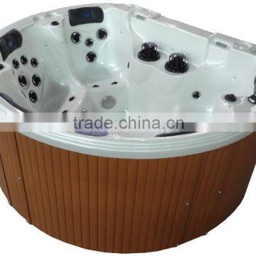 cheap freestanding bathtub acrylic spa hot tub with led light