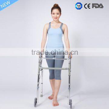 Elderly Walking Aid Support Height Adjustable Rollator Walker With Wheels in Frond photo-2