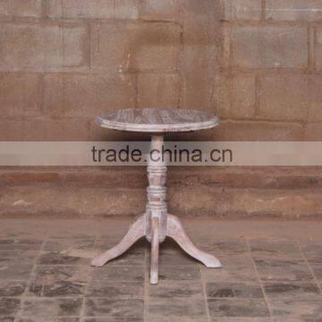 Reclaimed Teak - Round Lamp Table