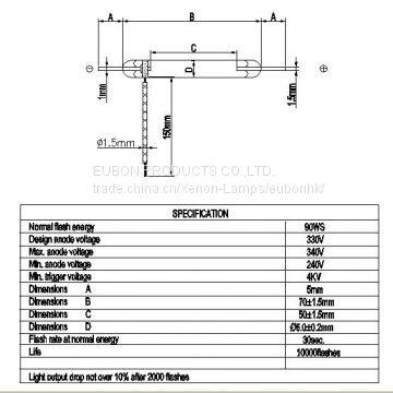 Xenon Flash Tube-Linear IPl Lamp 90W photo-4