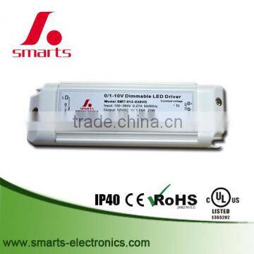 ce rohs approved 12v /24v dc constant voltage 12w drivers dimmable