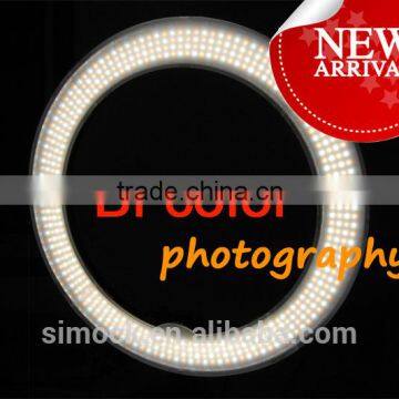 Bi color LED Ring Light Macro Photography with mirror Diva on Portrait Children photography