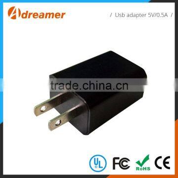Low price multi wall mount 5V 0.5A wholesale mini usb wall charger