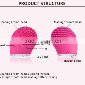 IPX5 Waterproof electric facial cleansing brush handheld