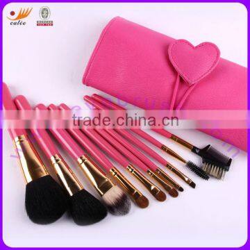 Latest fashion carmine-rose cosmetic tools for girls