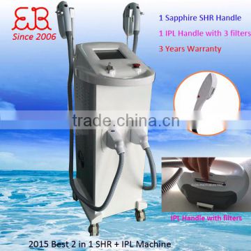 Factory Price!! 2015 Hottest hair removal SHR cosmetic device